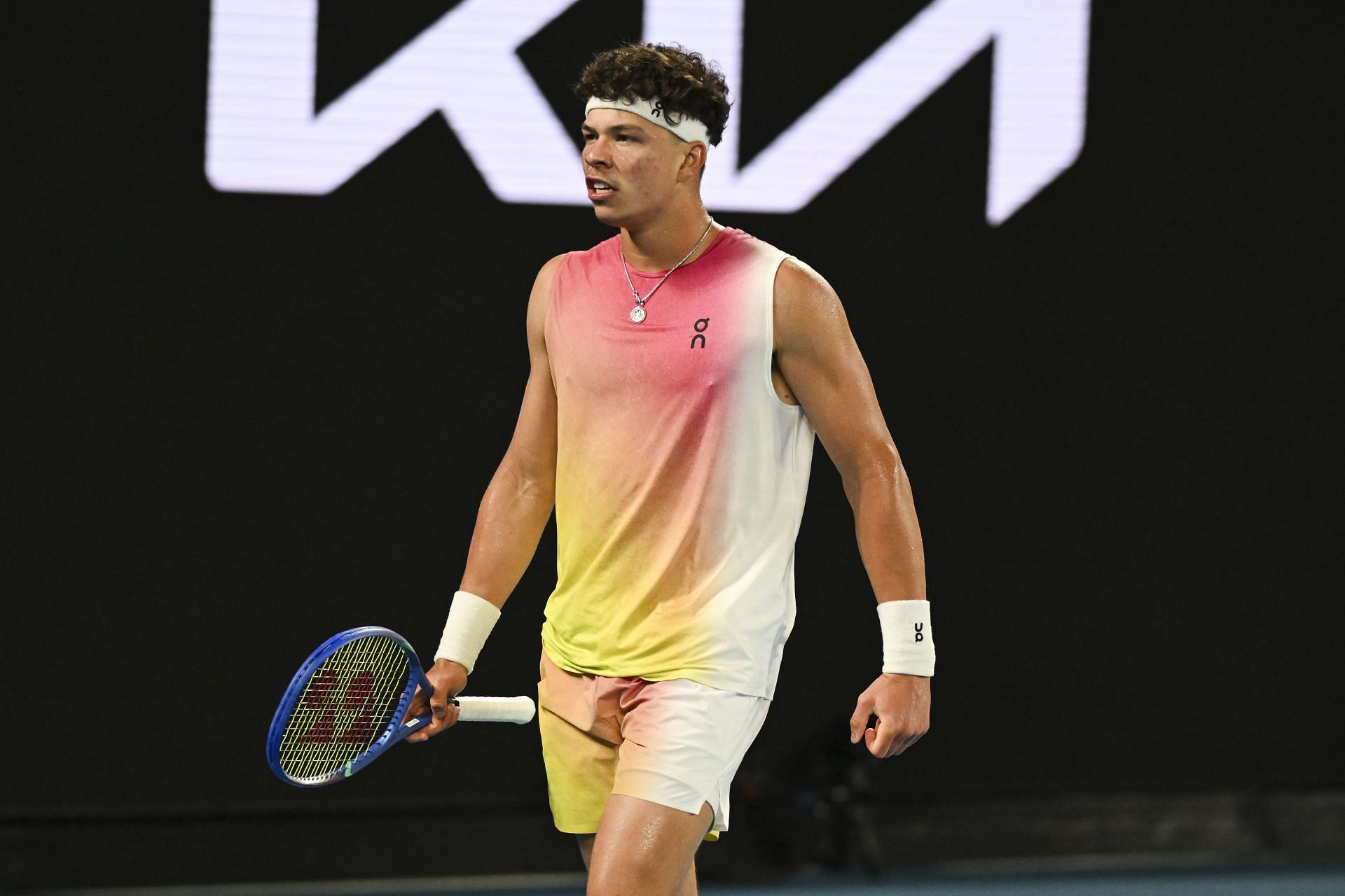 Ben Shelton at the 2025 Australian Open - Source: Getty