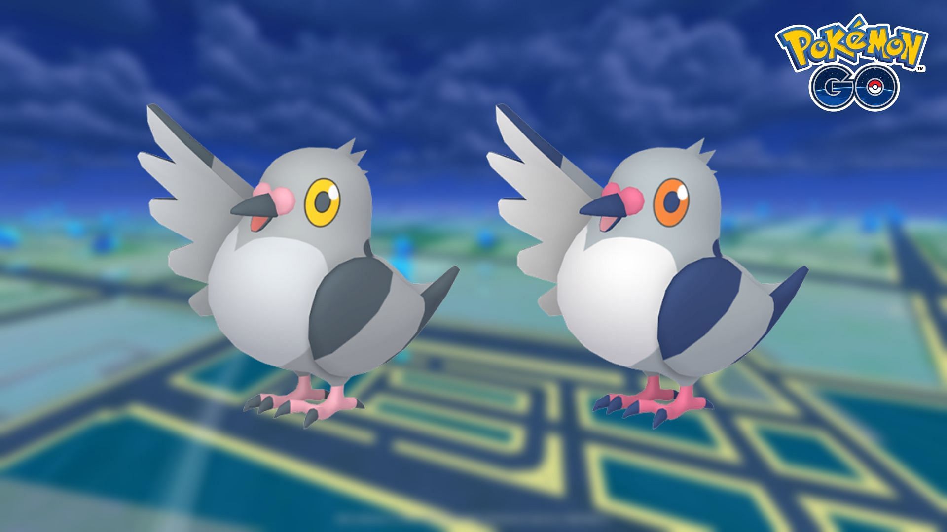 Pidove shiny comparison (Image via TPC)