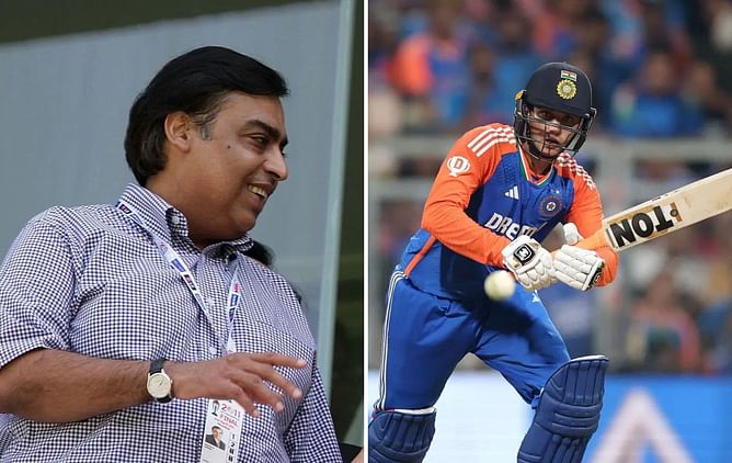 Mukesh Ambani stands up and applauds Abhishek Sharma’s half-century in IND vs ENG 2025 5th T20I [Watch]