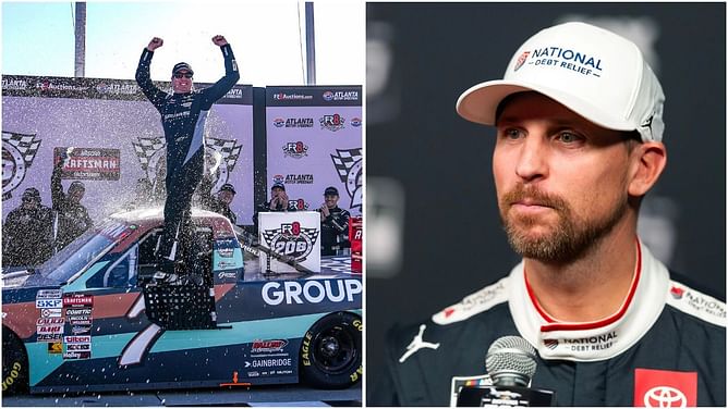 "I didn’t think that was ever in doubt" - Denny Hamlin comments on ex-teammate Kyle Busch's Truck win at Atlanta
