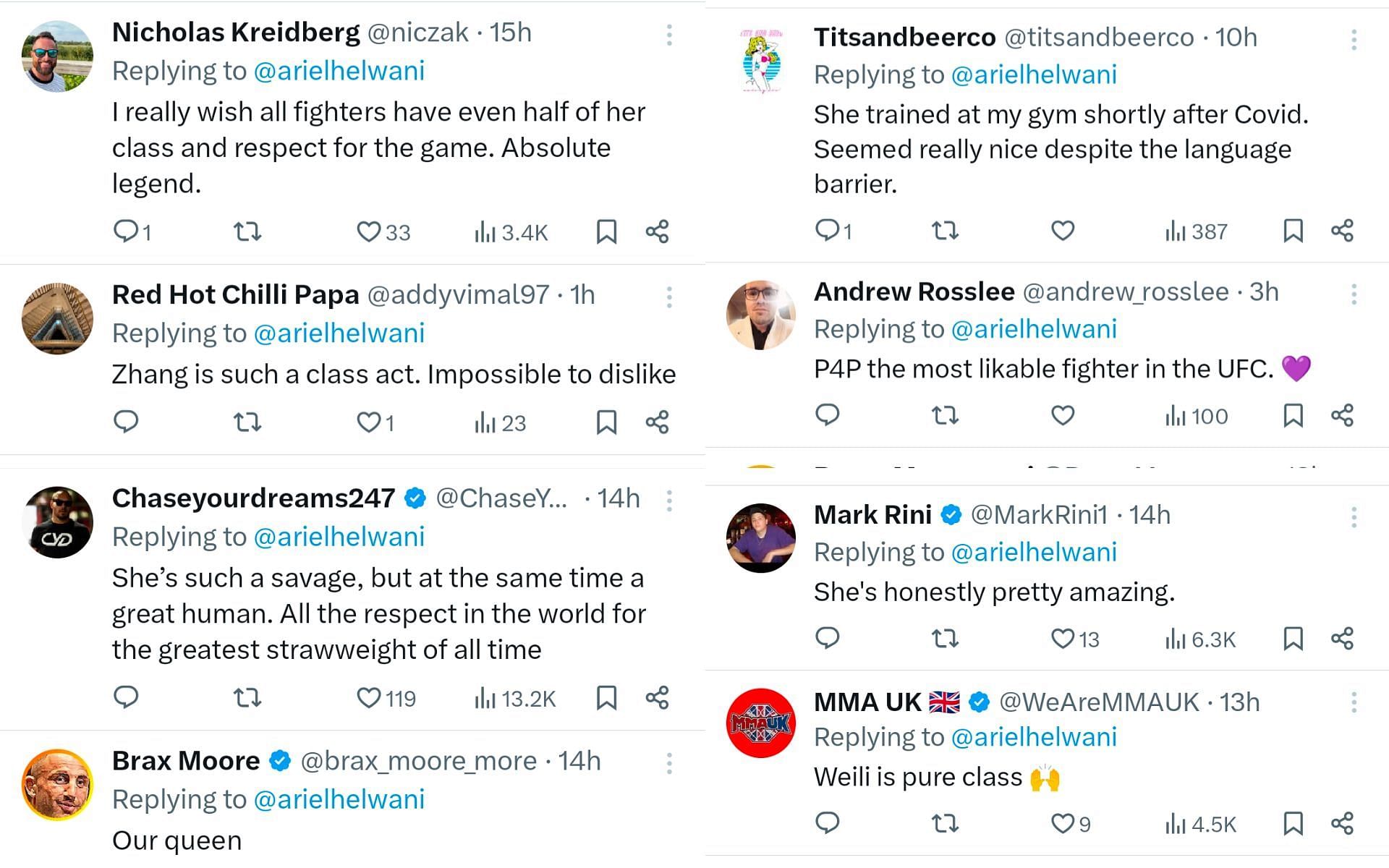 Fan reactions screenshot. [Screenshot courtesy: @arielhelwani on X]