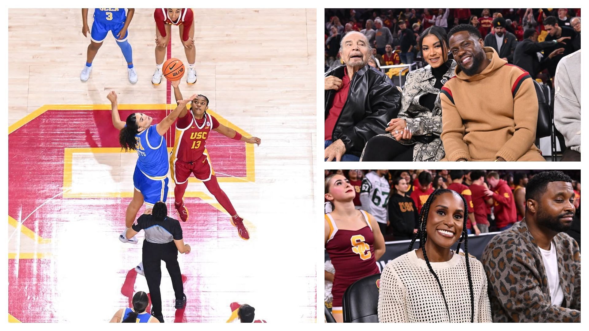 Celebrities attends USC Trojan vs UCLA Bruins game (Credit: IG/@uscwbb)