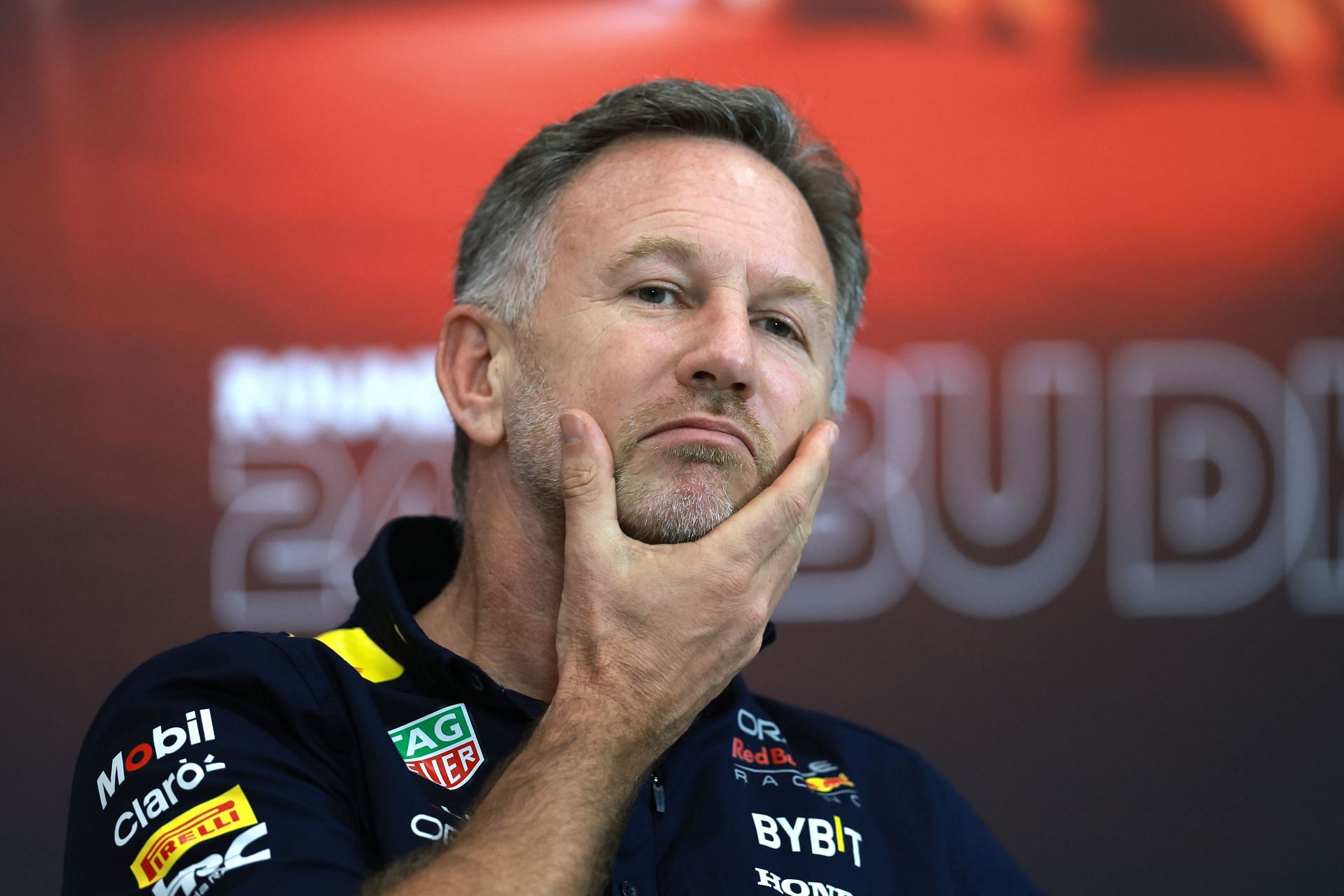 Christian Horner at the Team Principal&#039;s press conference, 2024 Abu Dhabi Grand Prix - Source: Getty