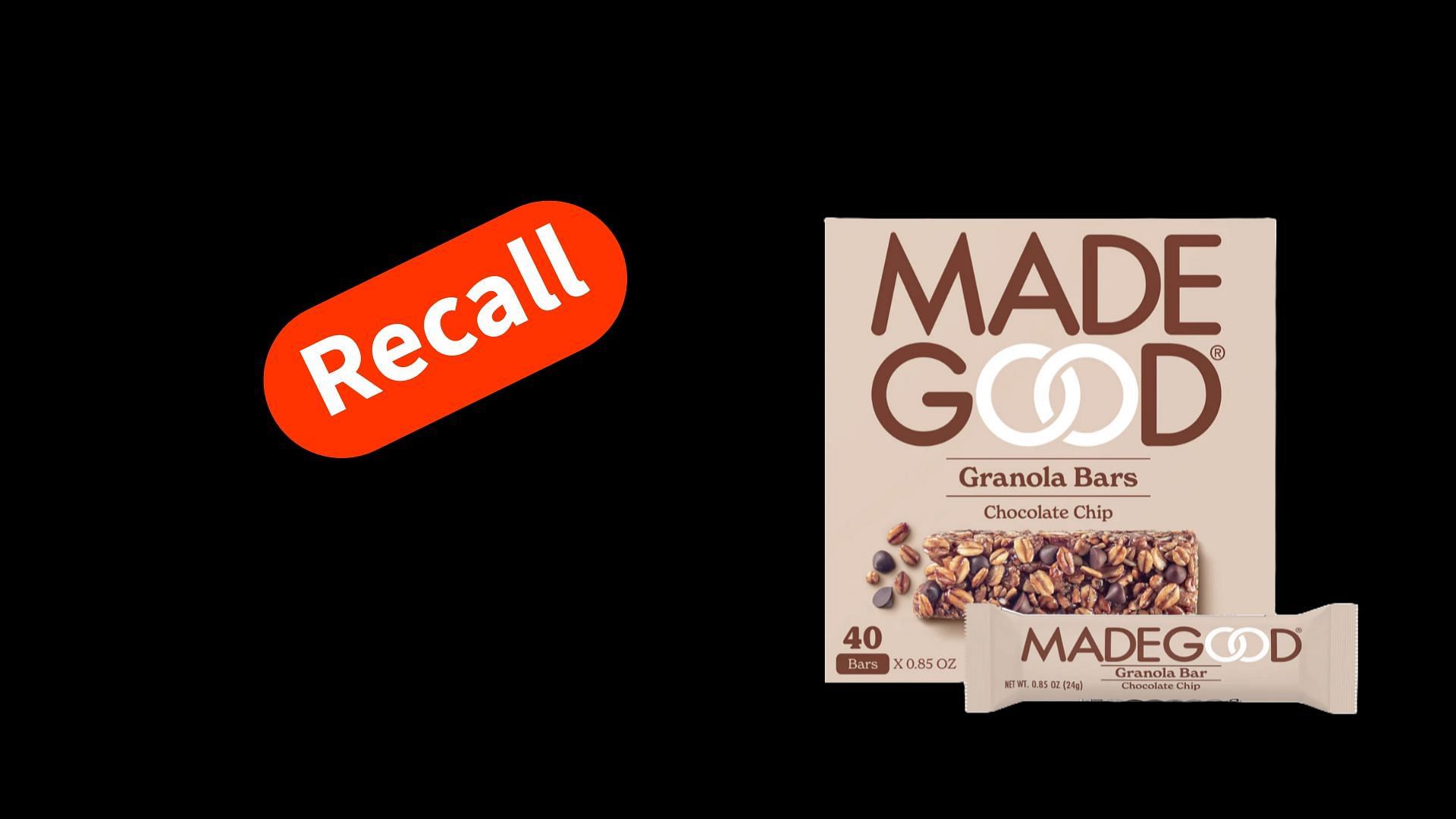 MadeGood recalls its Granola Bars as a precautionary measure (Image via MadeGood)