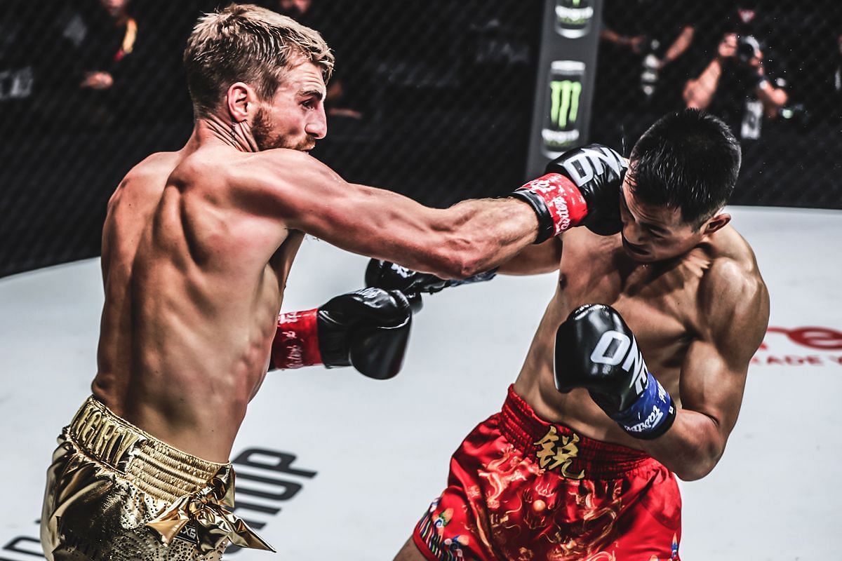 Jonathan Haggerty methodically dominated Wei Rui to retain the ONE bantamweight kickboxing gold at ONE 171. [Photo via: ONE Championship]