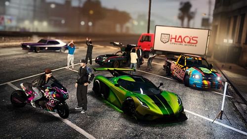 Features like HSW Performance Upgrades will be added to the game's PC version with the update (Image via Rockstar Games)