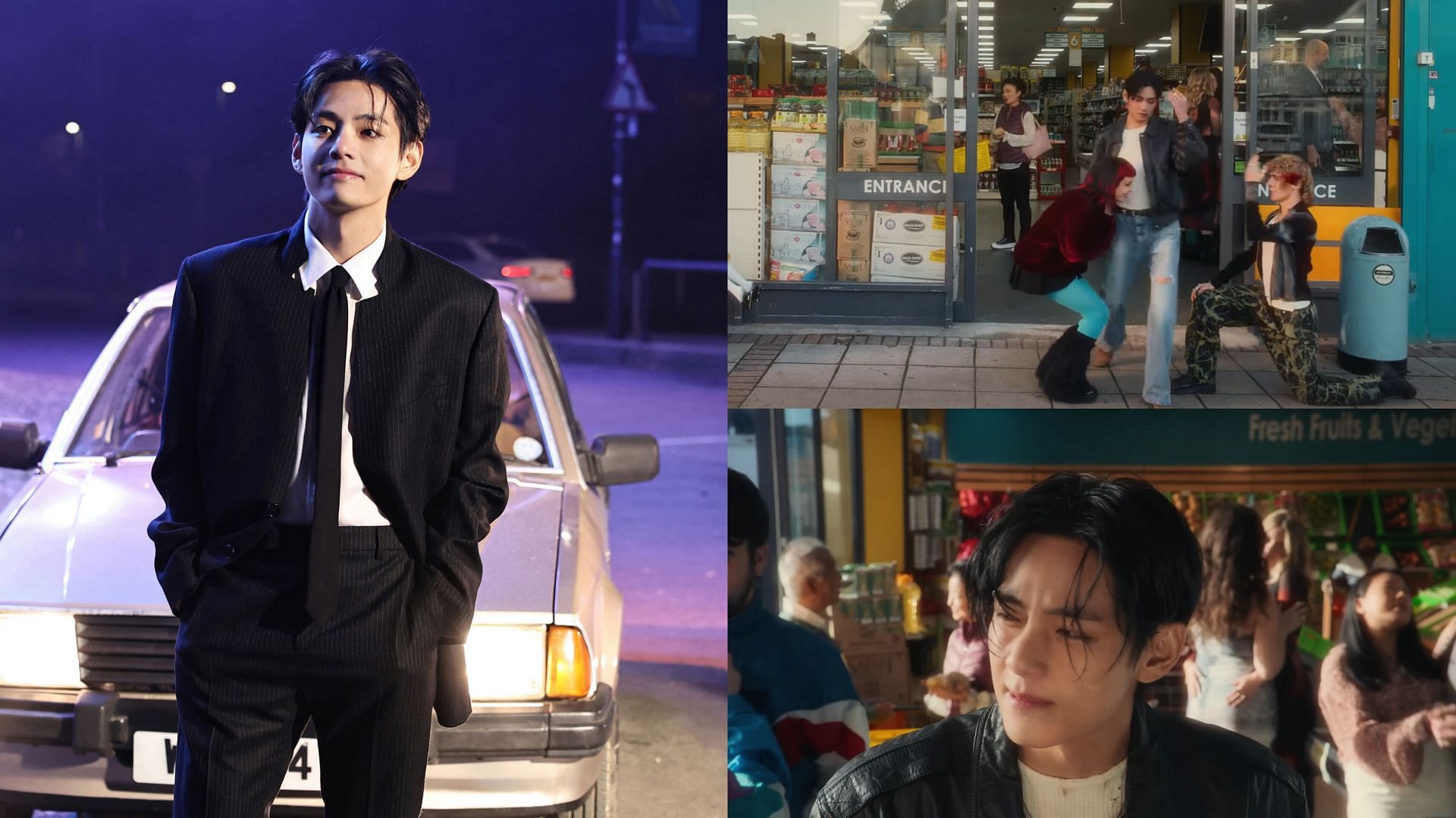 BTS Taehyung&rsquo;s FRI(END)S MV goes viral (Images via X/@bts_bighit &amp; YouTube/@HYBE LABELS)