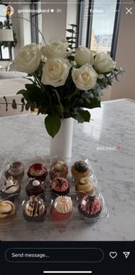 Heidi El Tabakh's gifts to Bouchard on the latter's 31st birthday (Source: Instagram/geniebouchard)