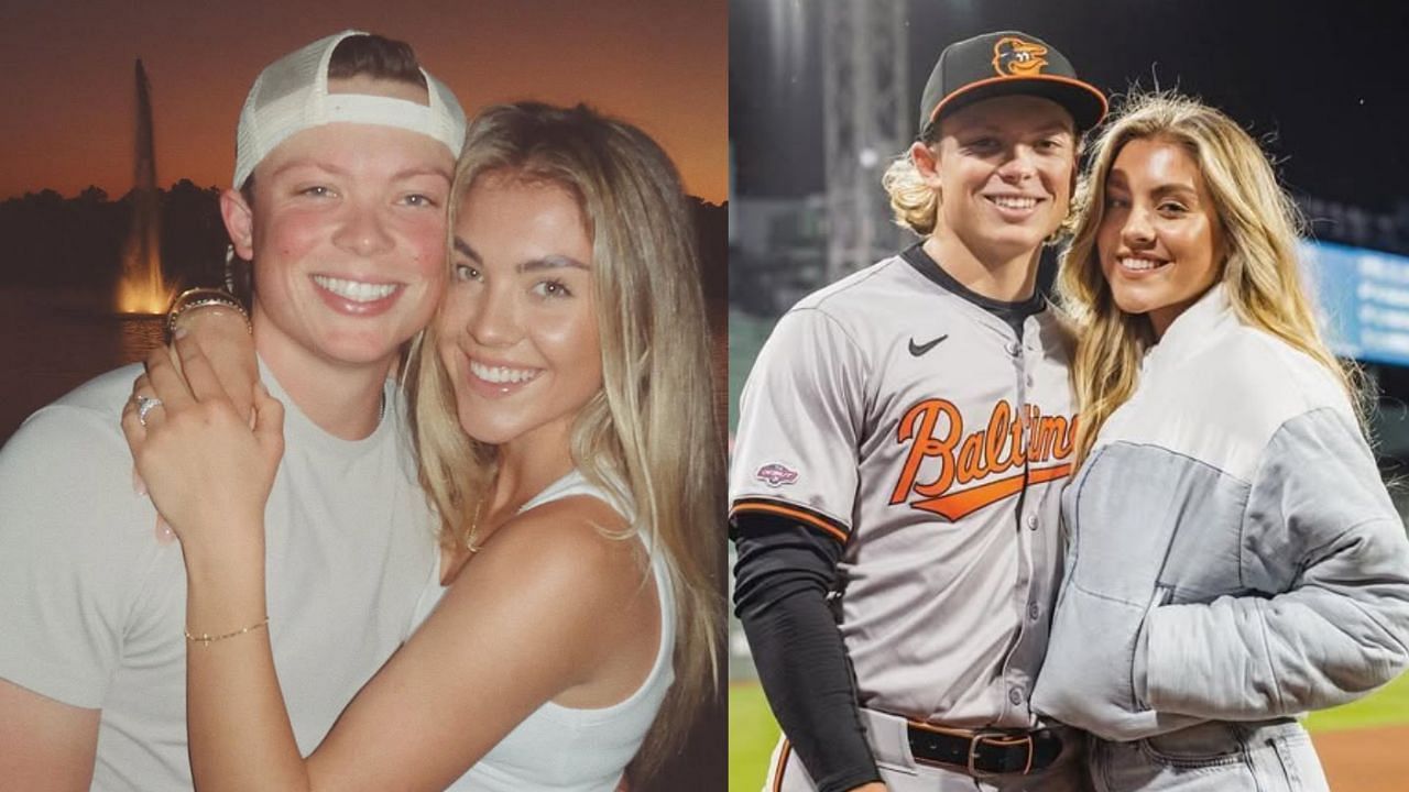 Jackson Holliday and his wife, Chloe (Images from - Instagram.com/@chloehollidayyy)