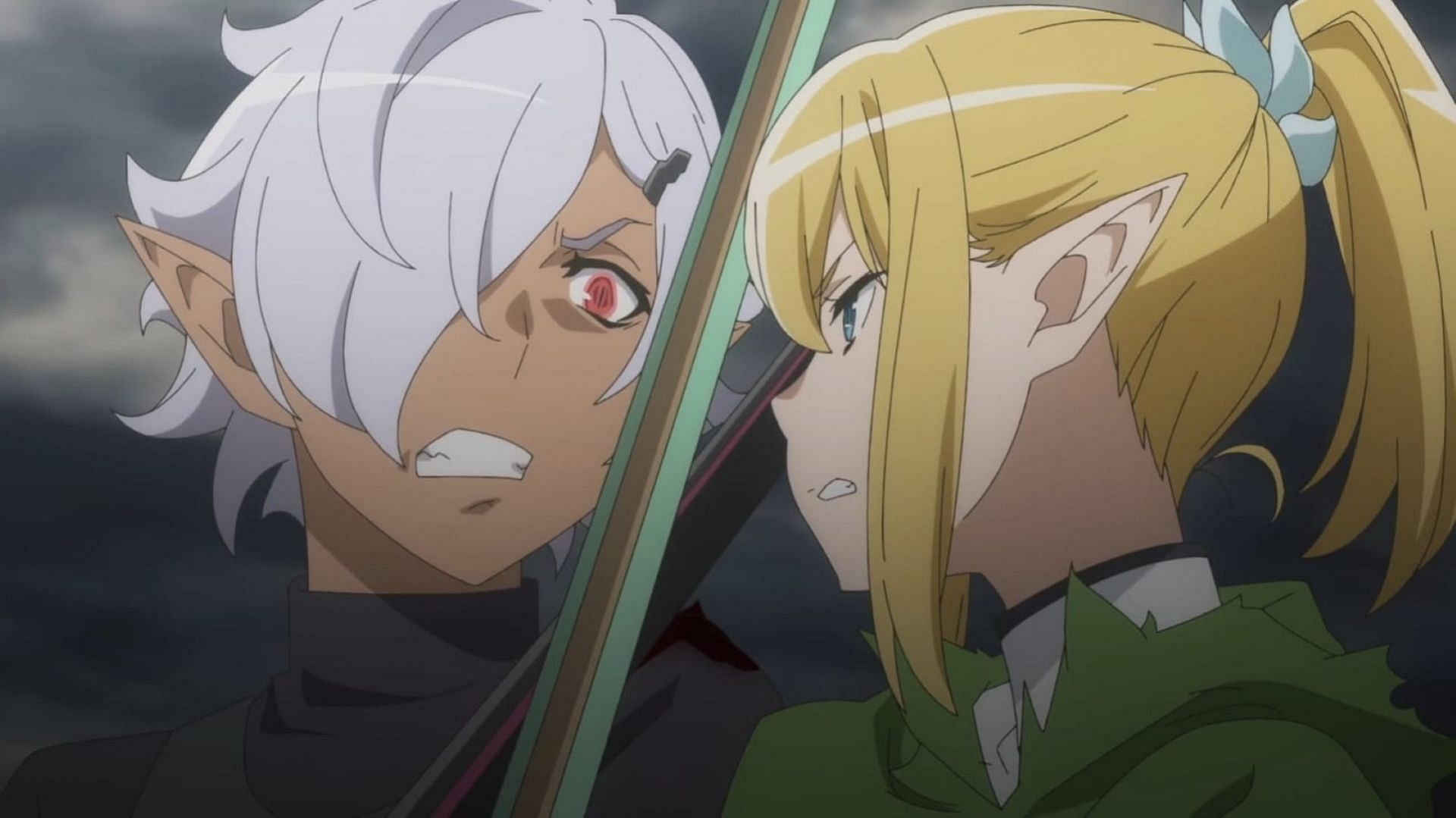 Hogni vs. Ryu in Danmachi season 5 episode 12 (Image via J.C.Staff)