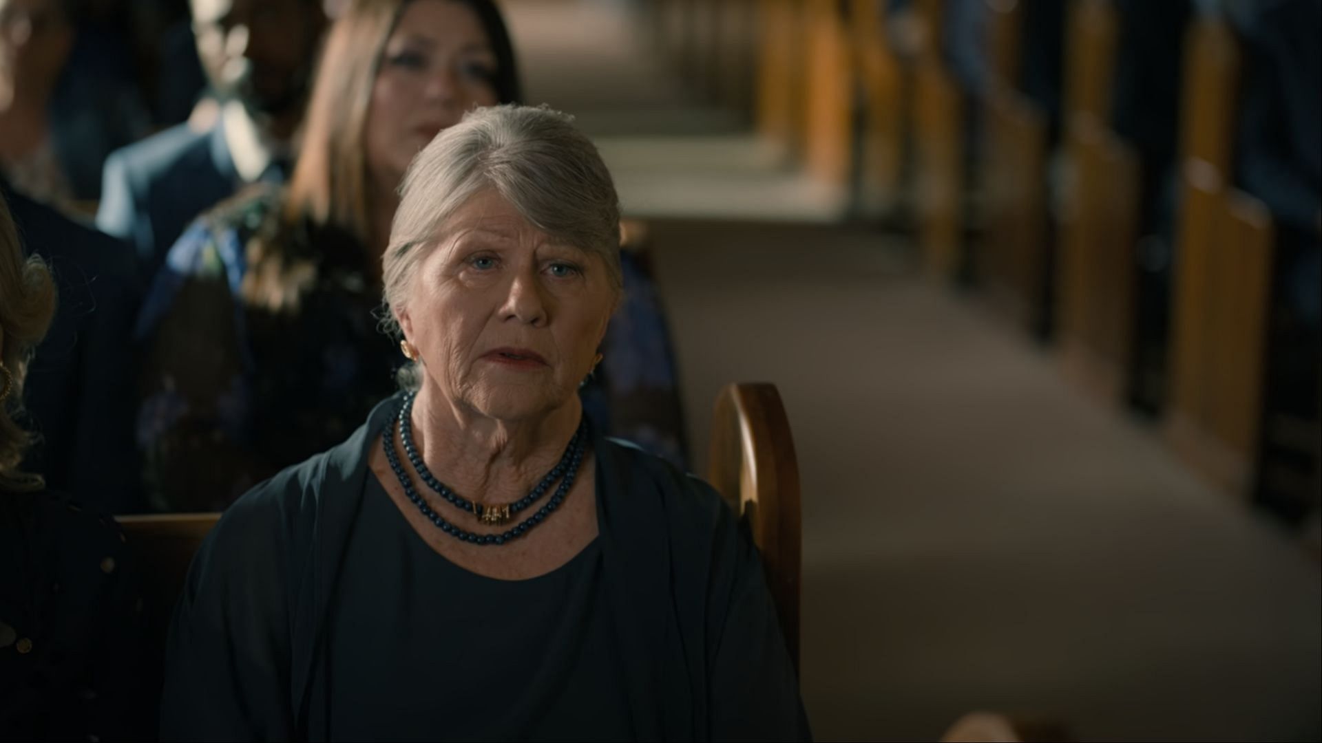 Bonnie Townsend confronts her grief while facing the complexities of her relationship with her late son, Bill, in Sweet Magnolias season 4 (Image via Netflix)