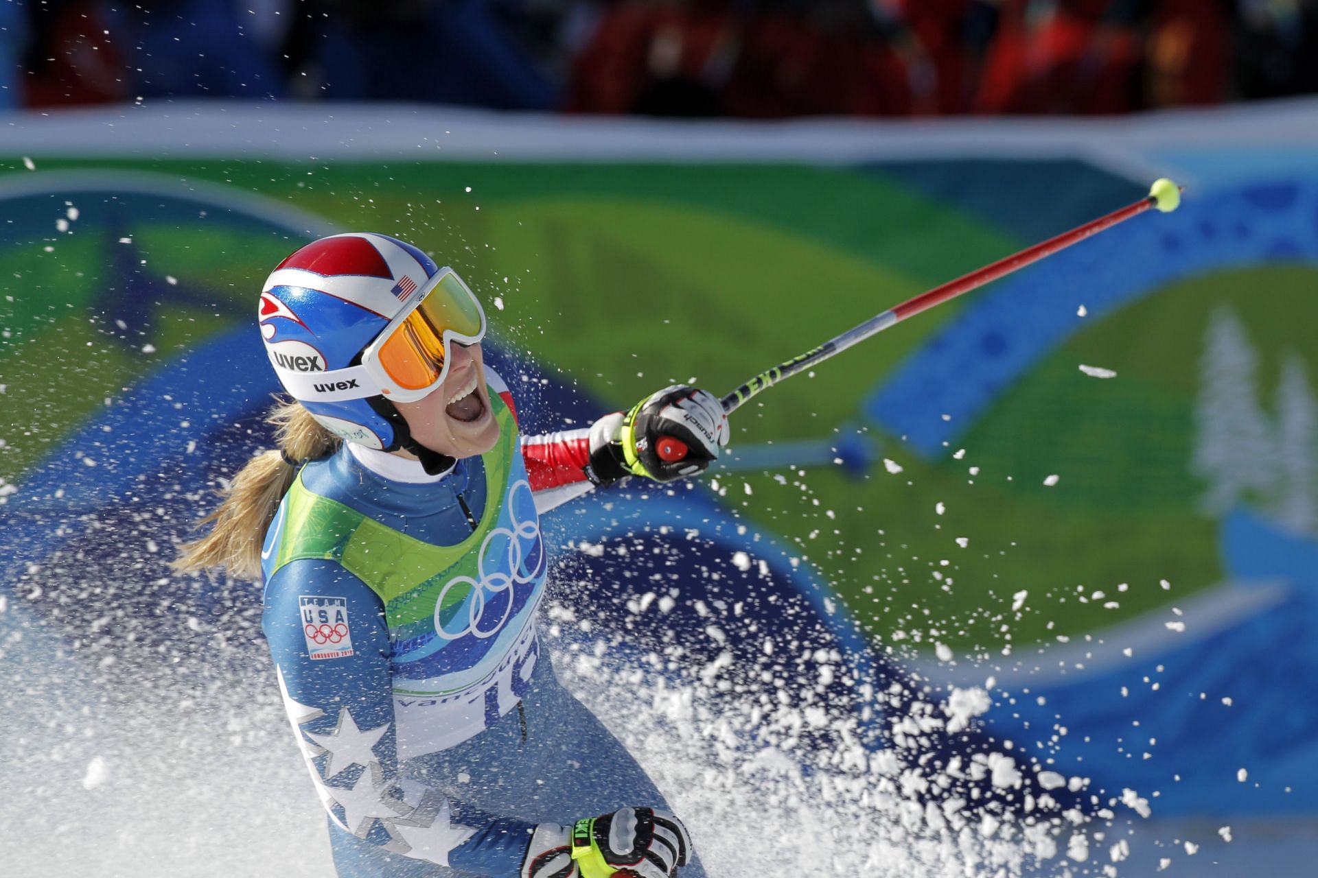 Lindsey Vonn at the Vancouver 2010 - Alpine Skiing - Women&#039;s Downhill - Source: Getty