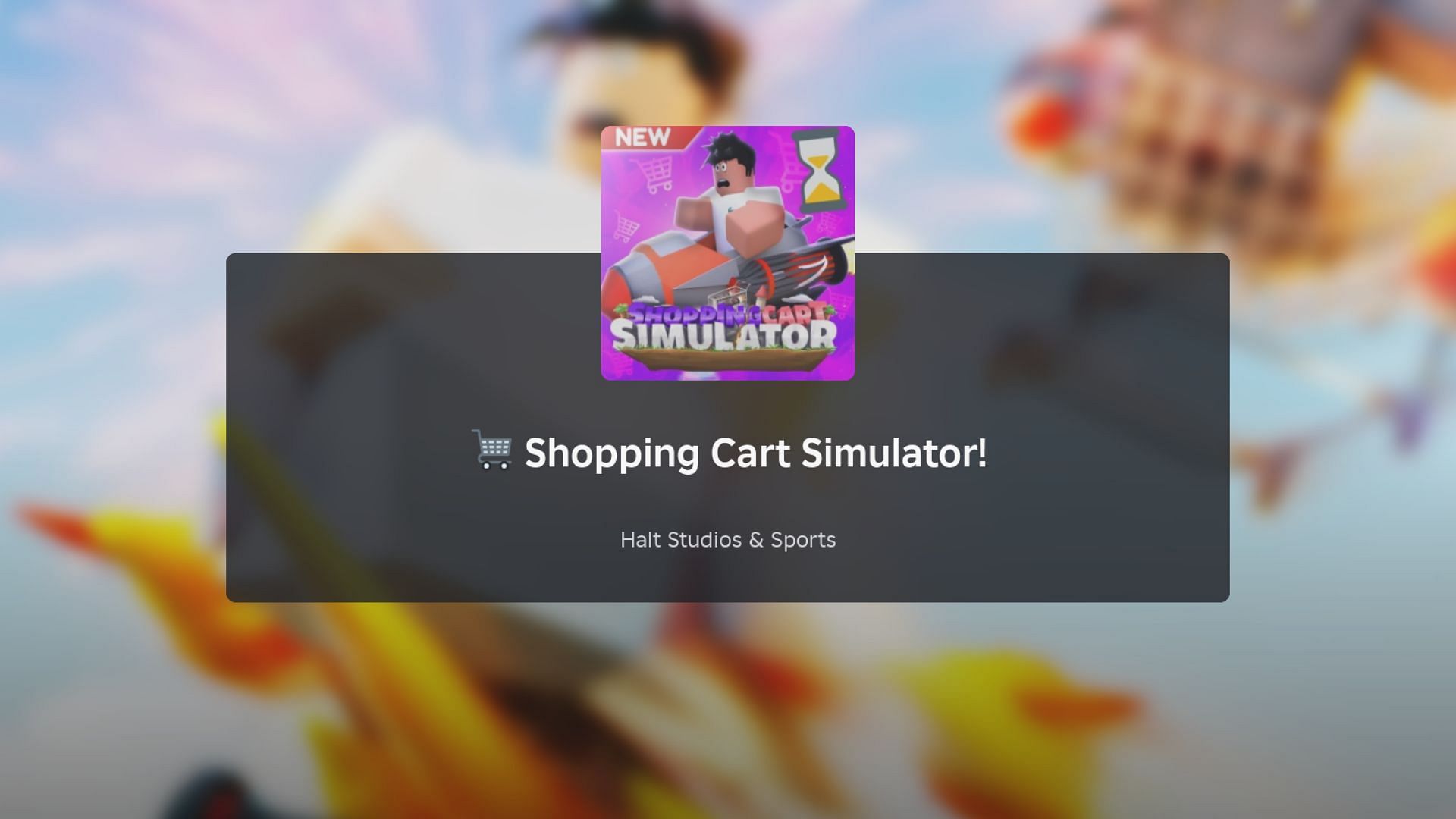 Shopping Cart Simulator loading screen