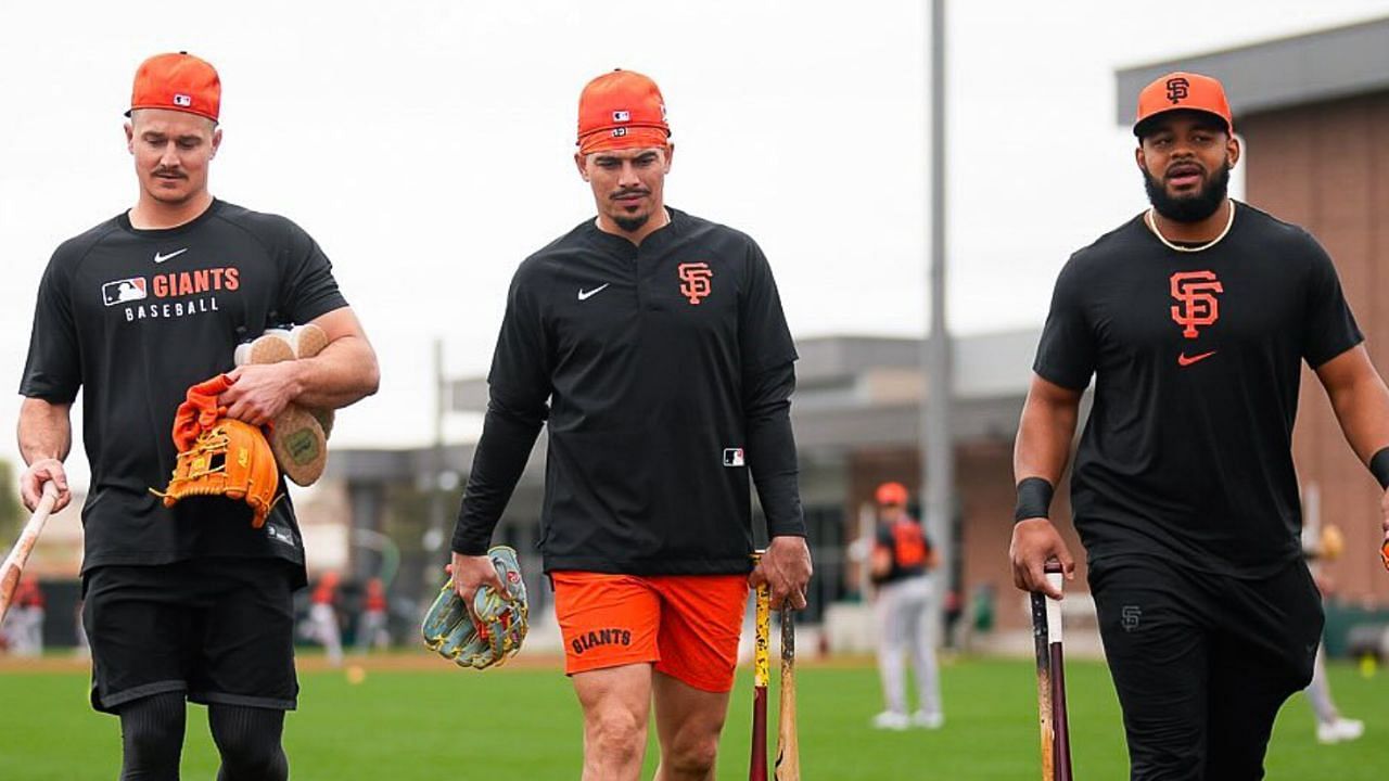 (Left to Right) Matt Chapman, Willy Adames and Heliot Ramos (Image from - Instagram.com/@sfgiants)