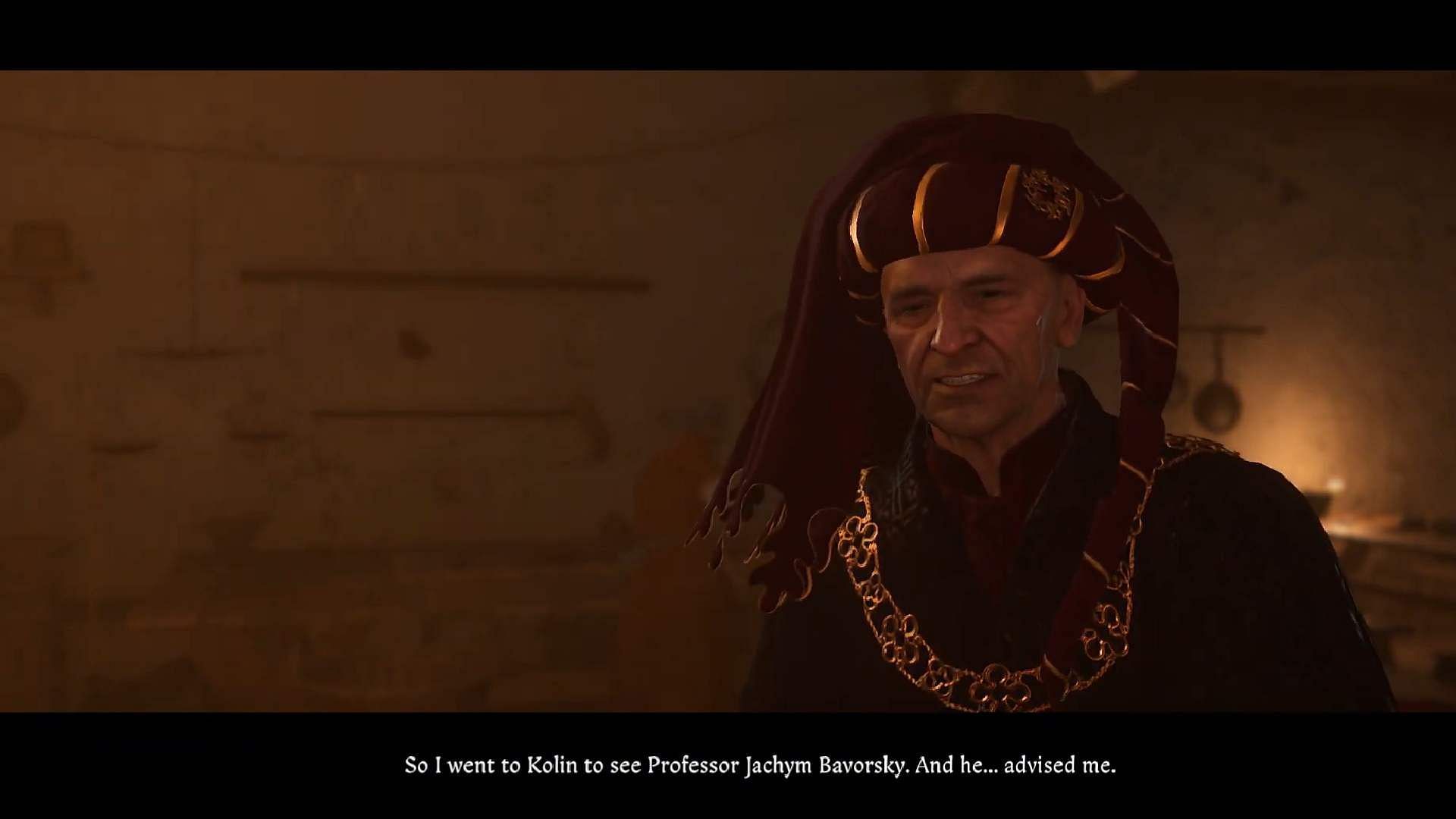 Interacting with Chamberlain (Image via Deep Silver/YouTube@Guides Gamepressure)