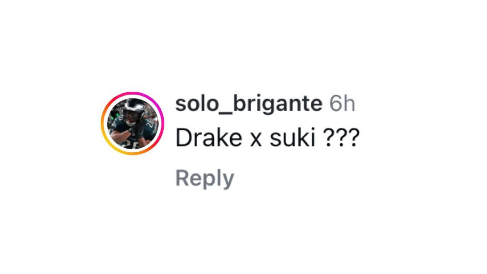 A comment about Drizzy&#039;s new unreleased snippet (Image via @plottttwistttttt/Instagram)