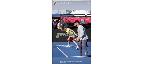 Eugenie Bouchard's Instagram story/@geniebouchard
