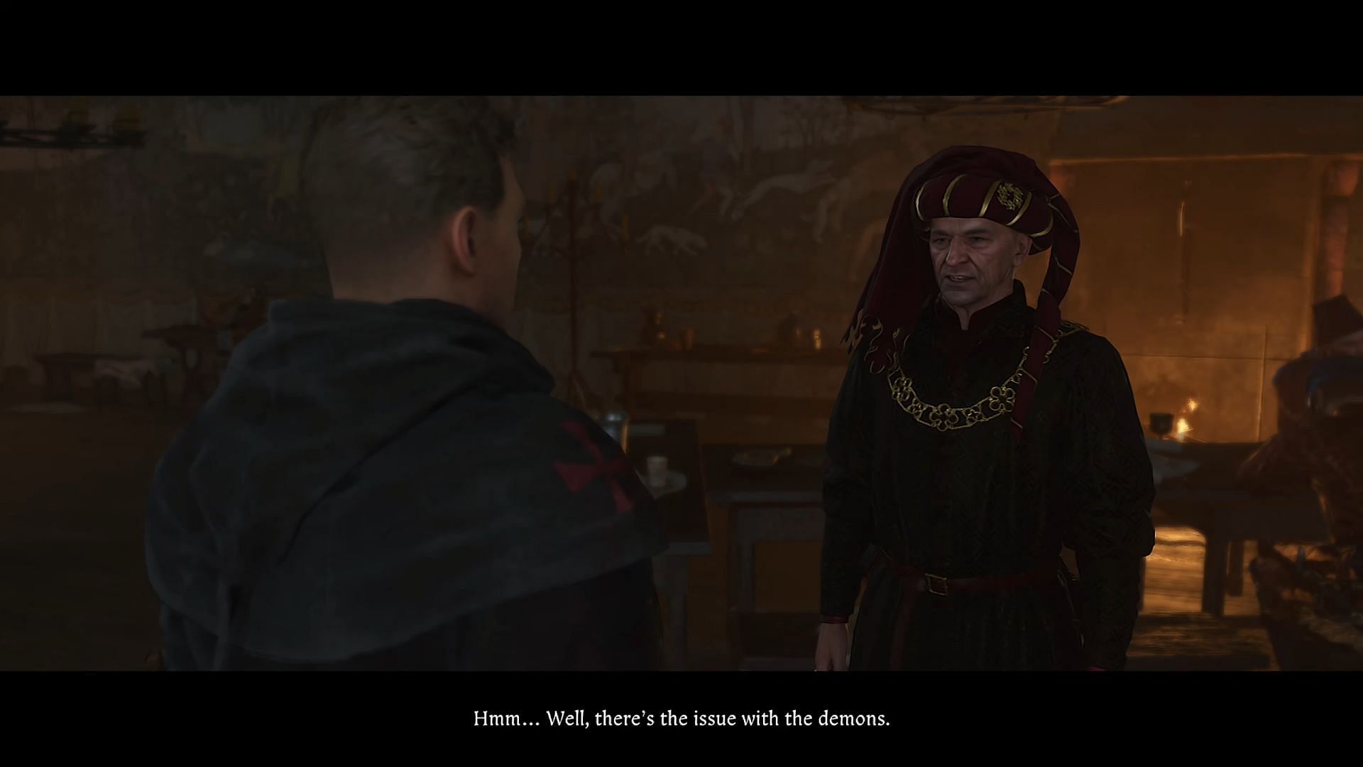 Chamberlain Ulrich from Demons of Trosky in Kingdom Come Deliverance 2 (Image via Deep Silver/ YouTube@RPG Curator )