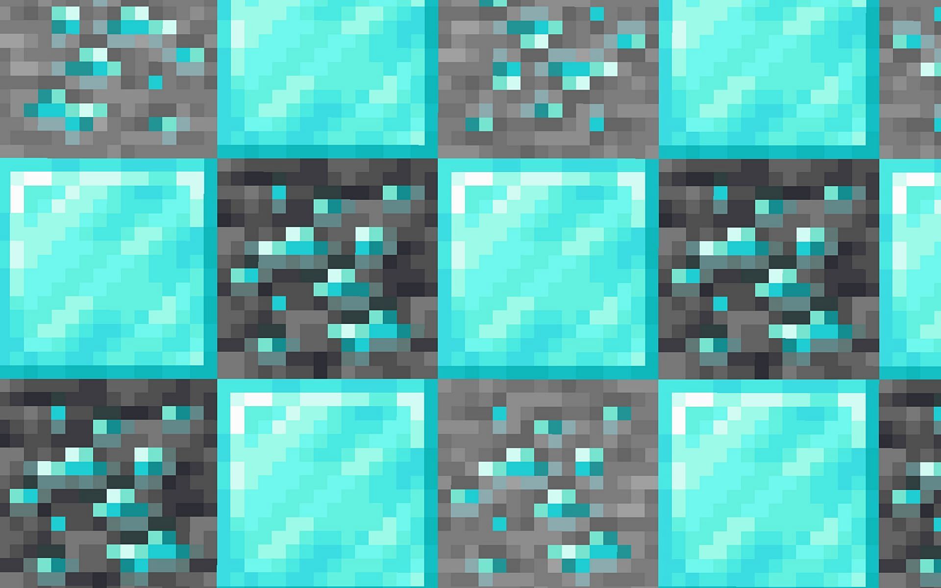 Diamonds is still the most popular strong materials in Minecraft, despite the arrival of netherite (Image via Sportskeeda Gaming/Mojang)