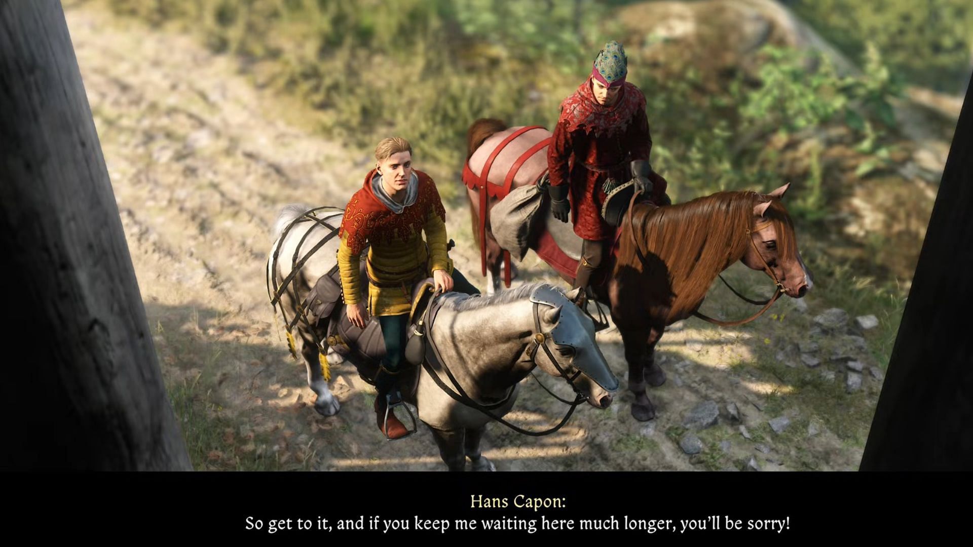 Escorting Sir Hans Capon (Image via Deep Silver)