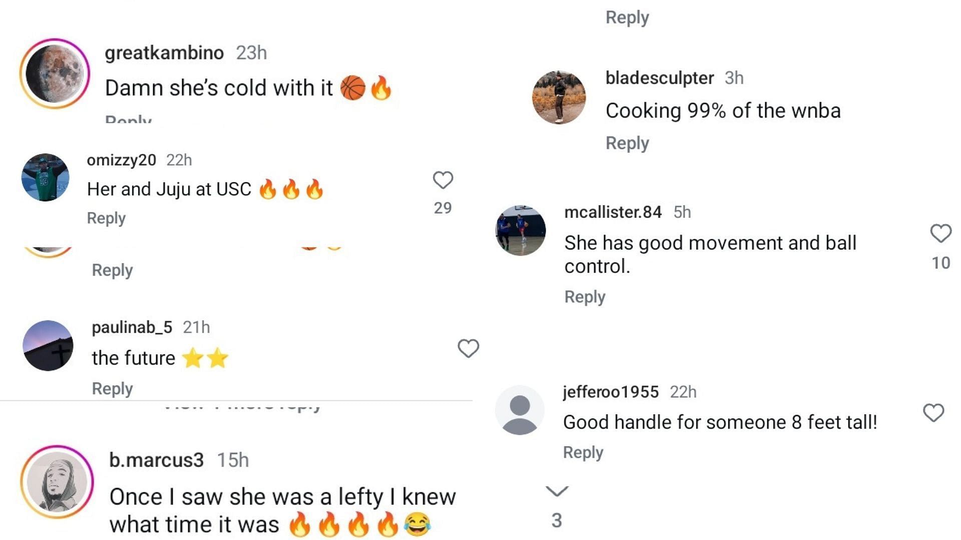 &ldquo;Damn she&rsquo;s cold with it&rdquo;: College hoops fans react to USC signee Jazzy Davidson dropping 36 points on her senior night. (Image via Instagram @Ballislifewbb)