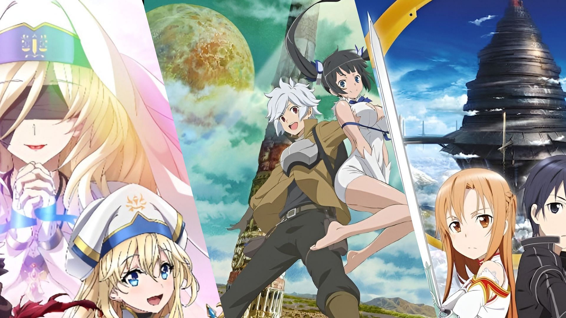 10 thrilling anime like Danmachi for fantasy adventure fans (Image via J.C. Staff, A-1 Pictures, and White Fox Studio)