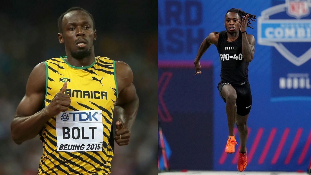 Usain Bolt and Xavier Worthy