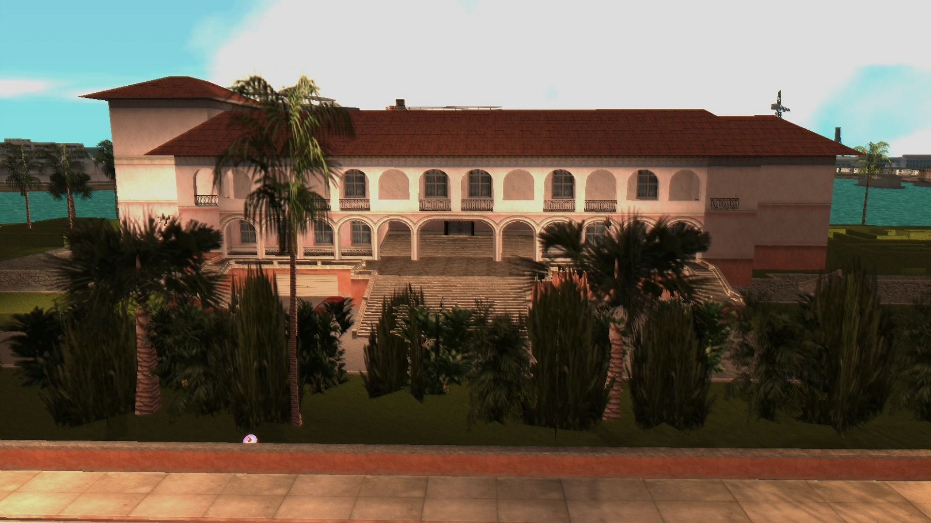 Vercetti Estate/Ricardo Diaz&#039;s mansion from the OG Vice City map (Image via Rockstar Games || GTA Wiki)