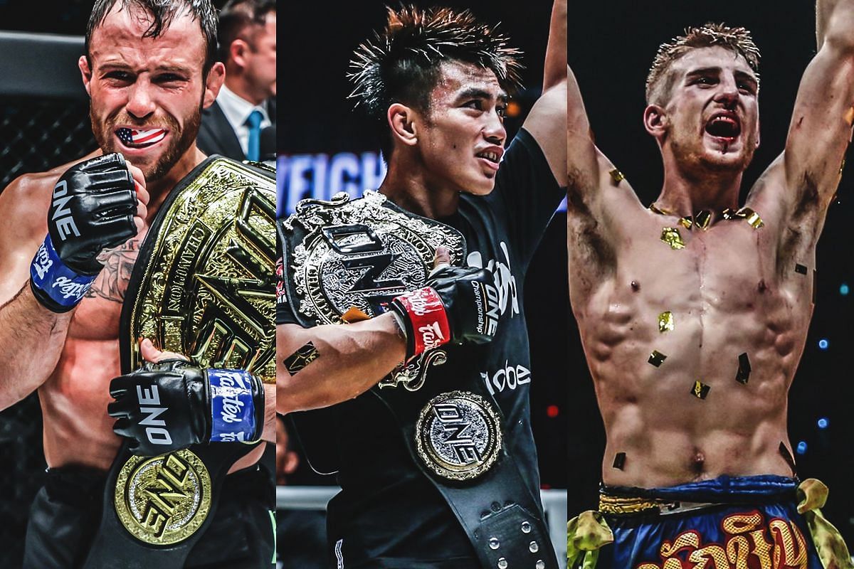 From L-R: Jarred Brooks, Joshua Pacio, Jonathan Haggerty. [Photos via: ONE Championship]