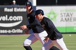 Aaron Judge reacts to Yankees slugger's Spring Training moment with Cody Bellinger