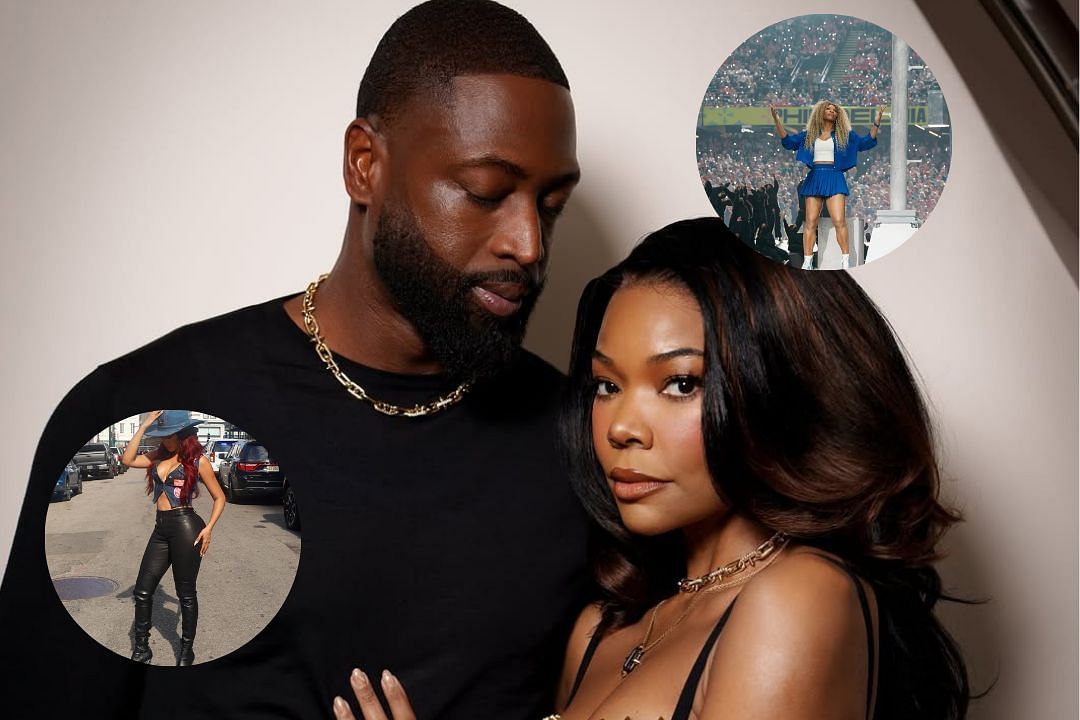 Dwyane Wade and Gabrielle Union, Serena William, Lala Anthony on Instagram