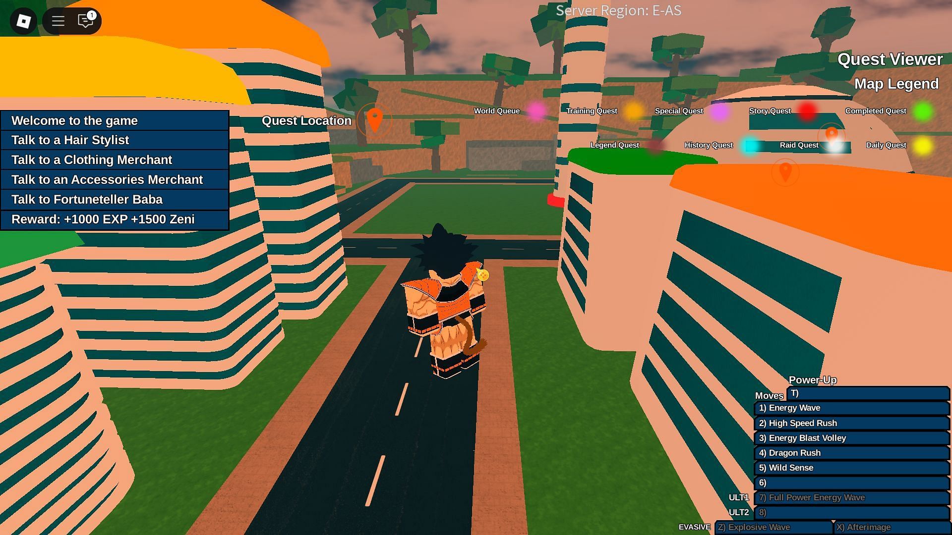 Exploring the open world (Image via Roblox)