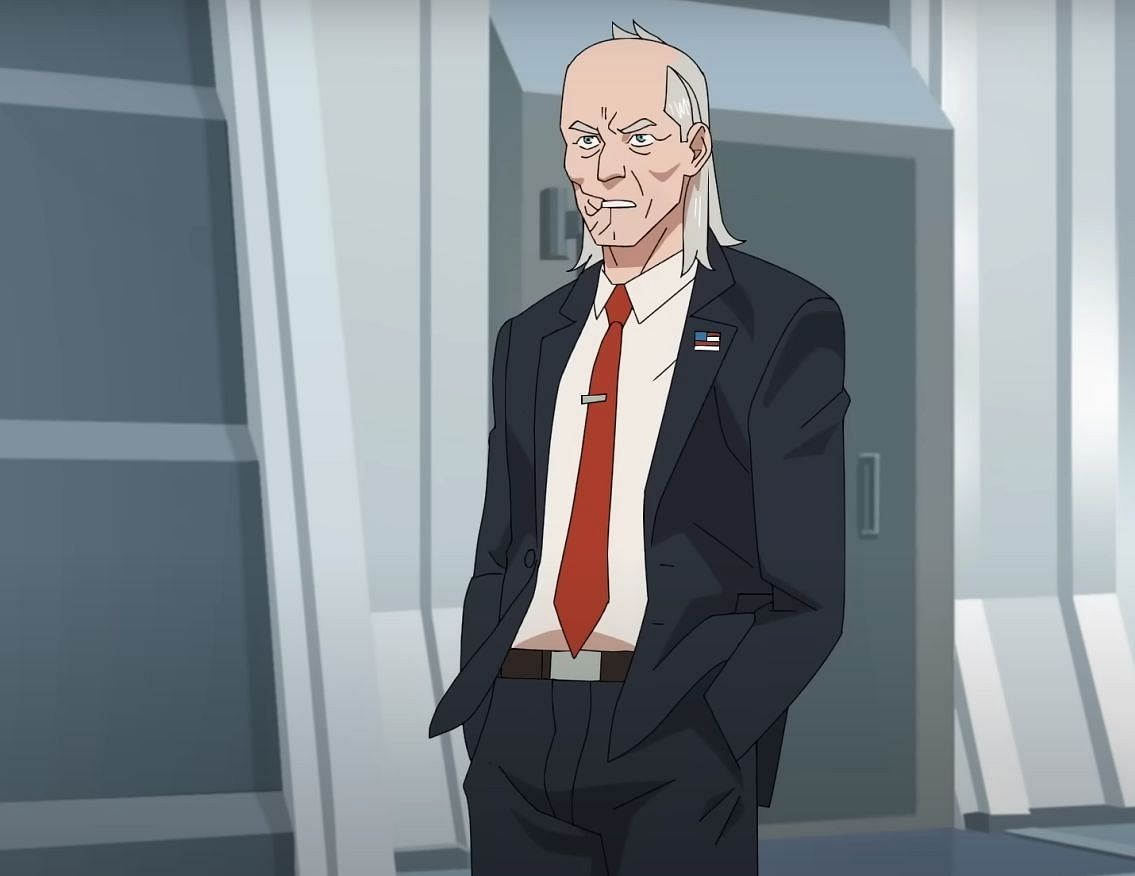 Cecil Stedman voiced by Walton Goggins in Invincible season 3 (image via YouTube/@Prime Video)