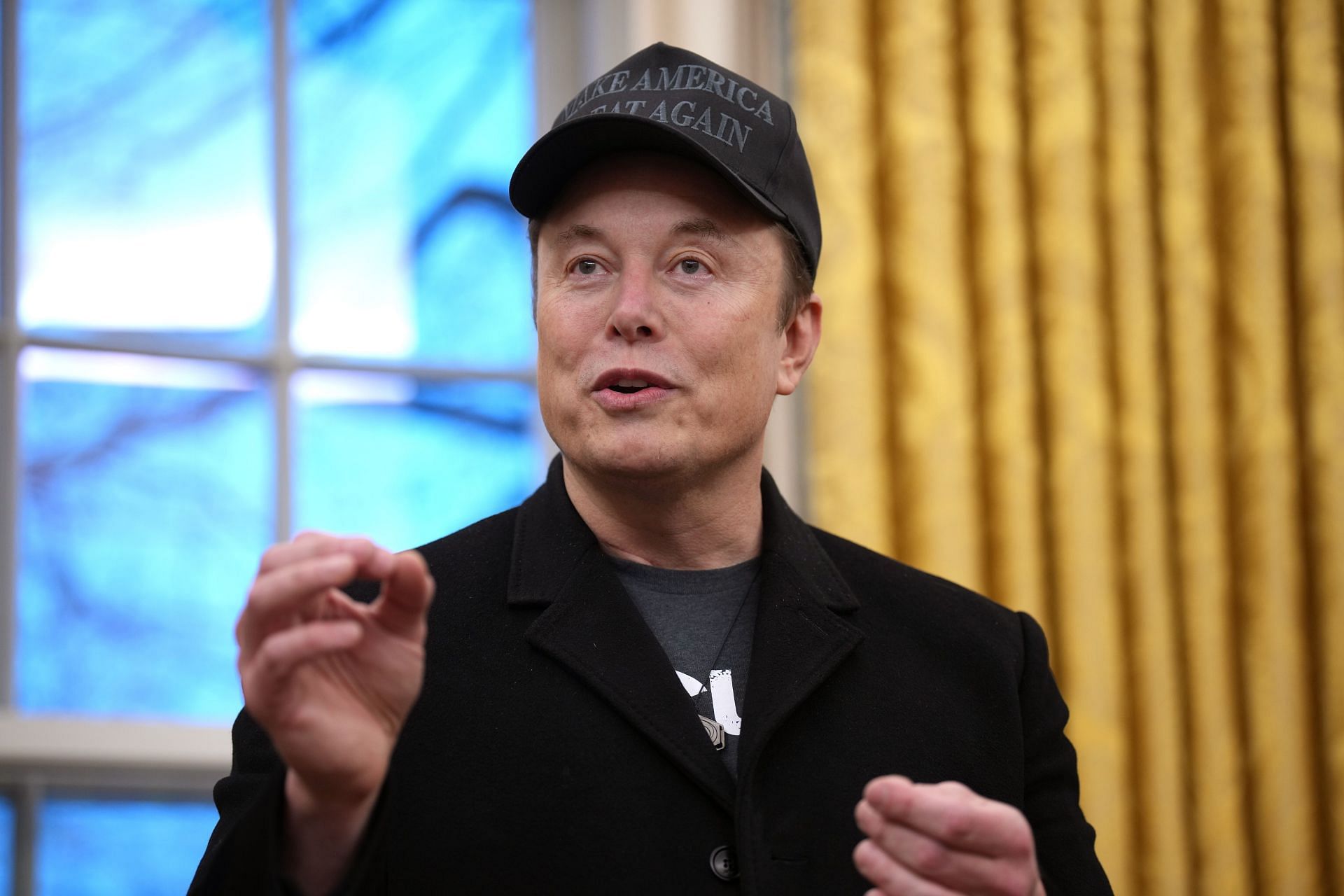 Elon Musk Joins President Trump For Signing Executive Orders In The Oval Office - Source: Getty