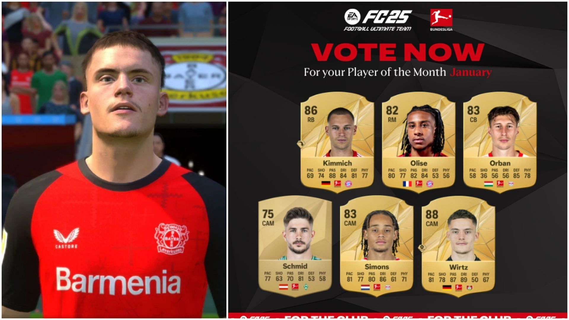 Bundesliga POTM nominees are live (Images via EA Sports)