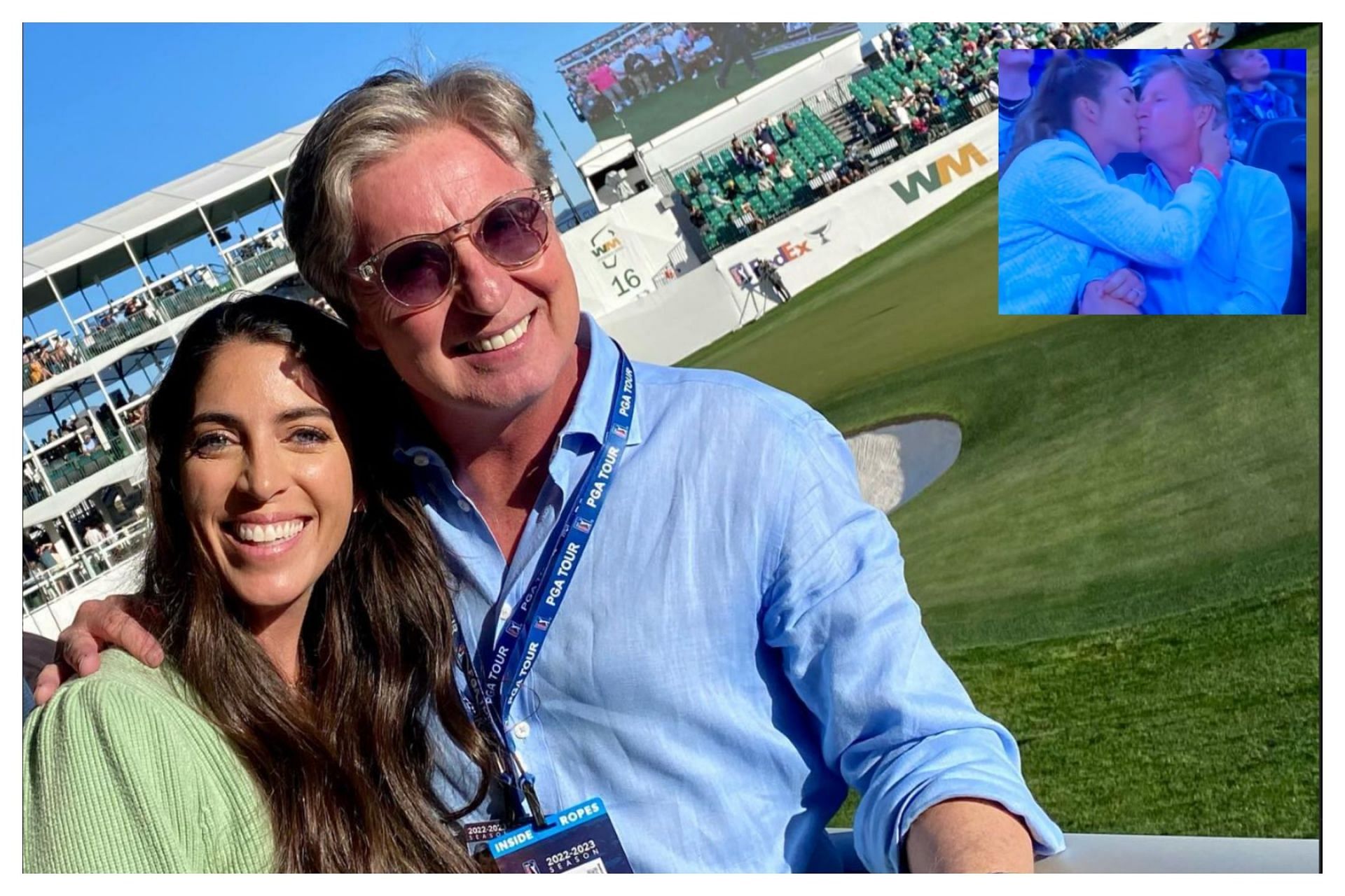 Brandel Chamblee and his wife Bailey Chamblee (Image via instagram@baileychambleegc, x@chambleebrandel)