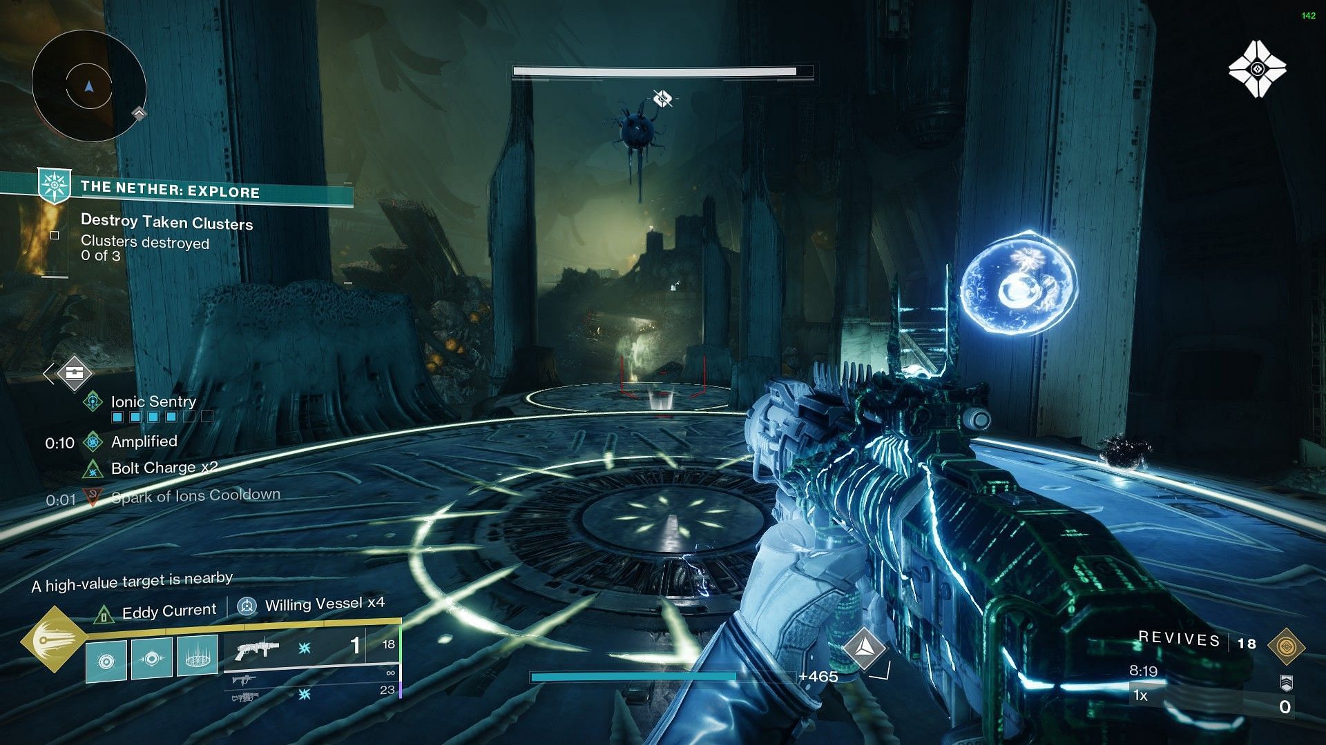 A Hive plate on the right side of the Mausoleum (Image via Bungie)