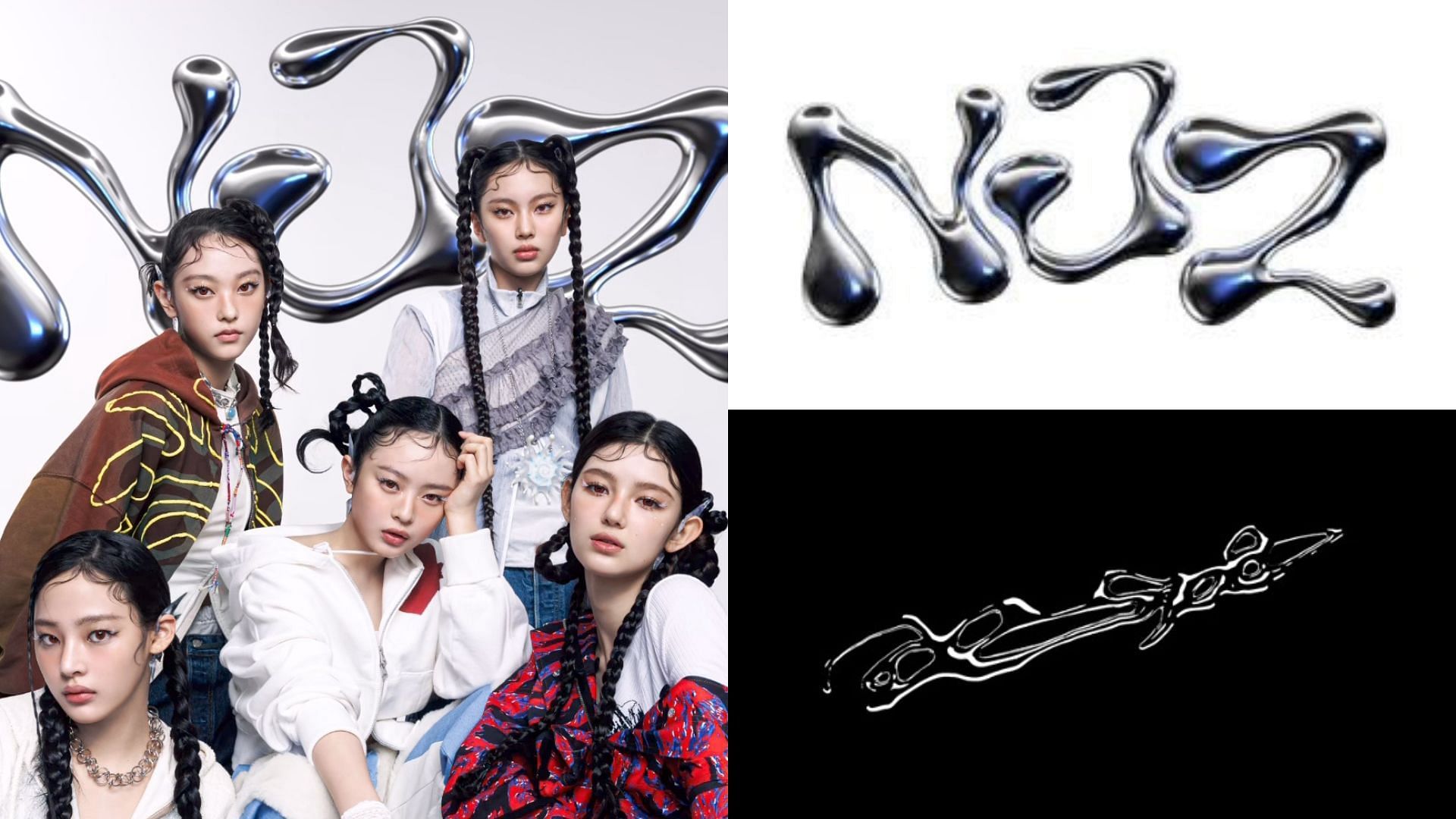 NewJeans rebranded logo NJZ faces plagiarism allegation against aespa (Images Via Instagram/@njz_official, X/@aespa_official) 