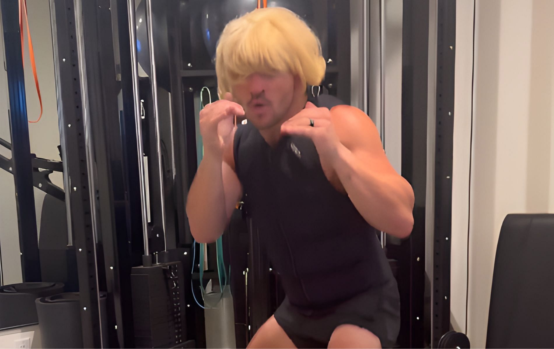 An former UFC star reacts to Michael Chandler training with a Paddy Pimblett-like wig on. [Image Courtesy: @MikeChandlerMMA on X]