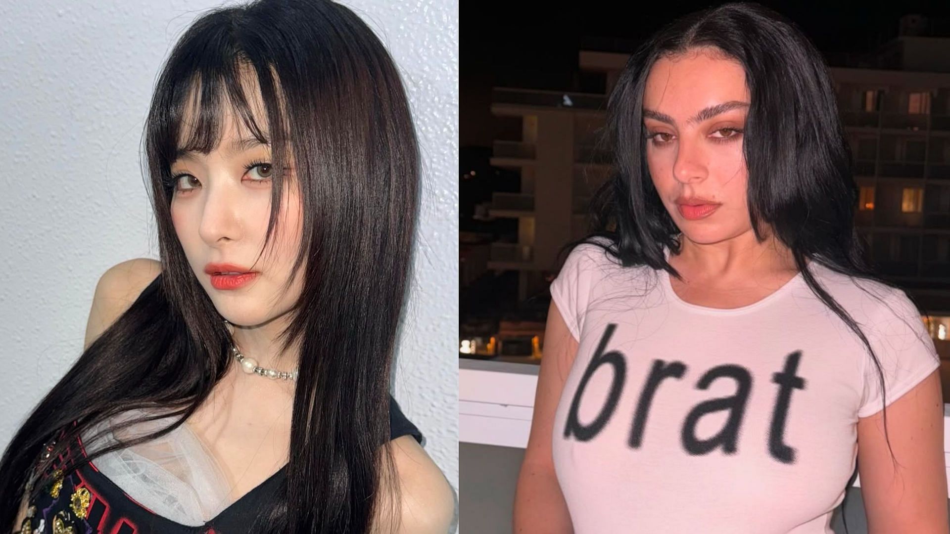 Seulgi and Charli xcx (Image via Instagram/@hi_sseulgi, @charli_xcx)