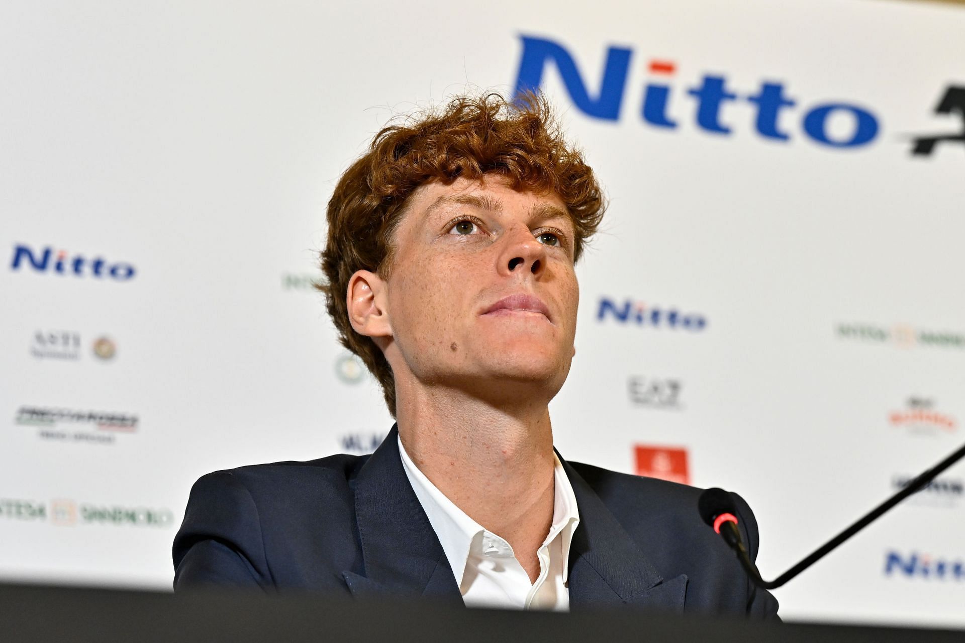 Jannik Sinner speaking to the press [Image Source: Getty Images]