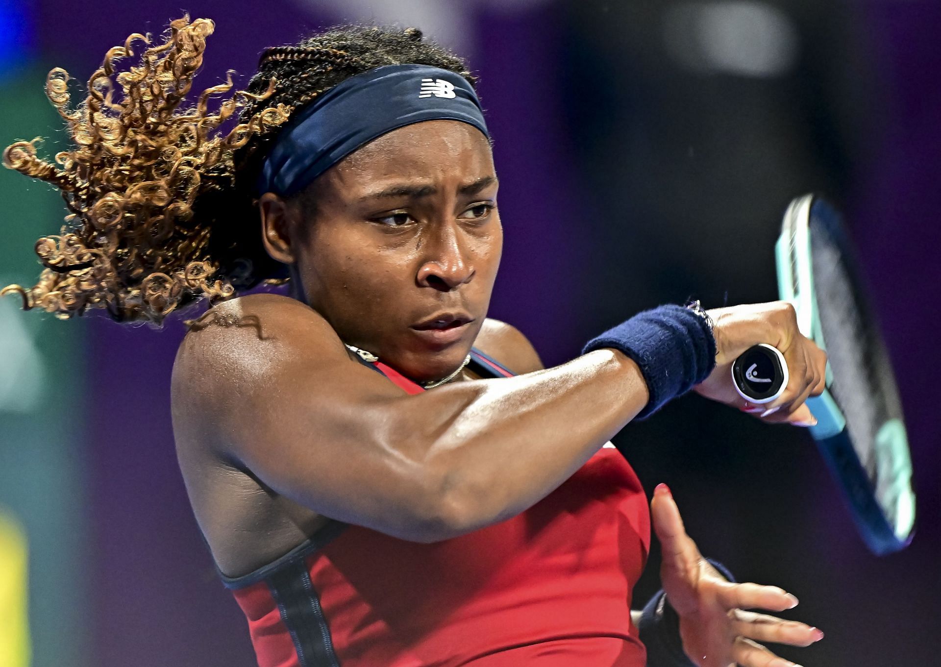 Coco Gauff at the 2024 Qatar Open [Image Source: Getty Images]