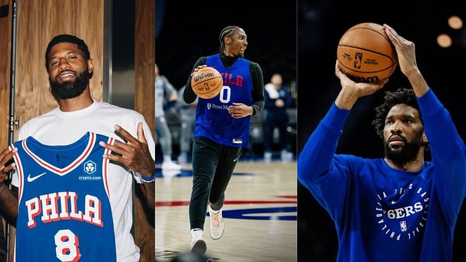"They have two bums and Maxey": NBA fans debate on Joel Embiid, Paul George's future with 76ers amid dismal run