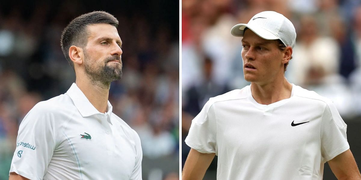 Novak Djokovic (Left) and Jannik Sinner (Right) - Source: Getty