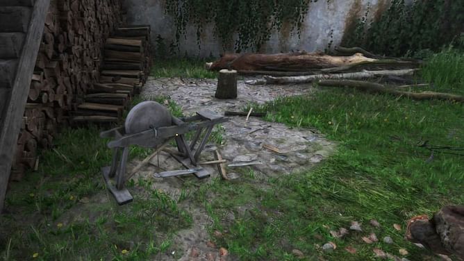 How to repair weapons using a Grindstone in Kingdom Come Deliverance 2