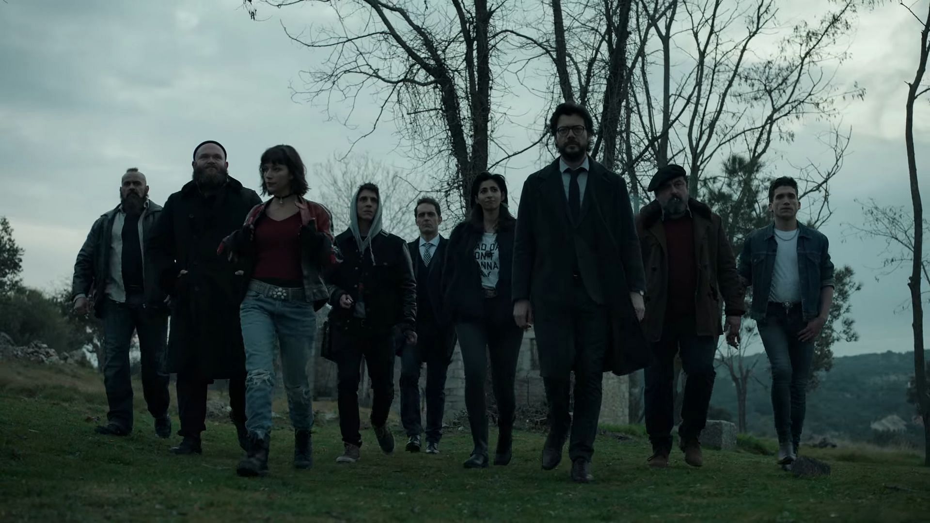 The heist team from Money Heist. (Image via Netflix)