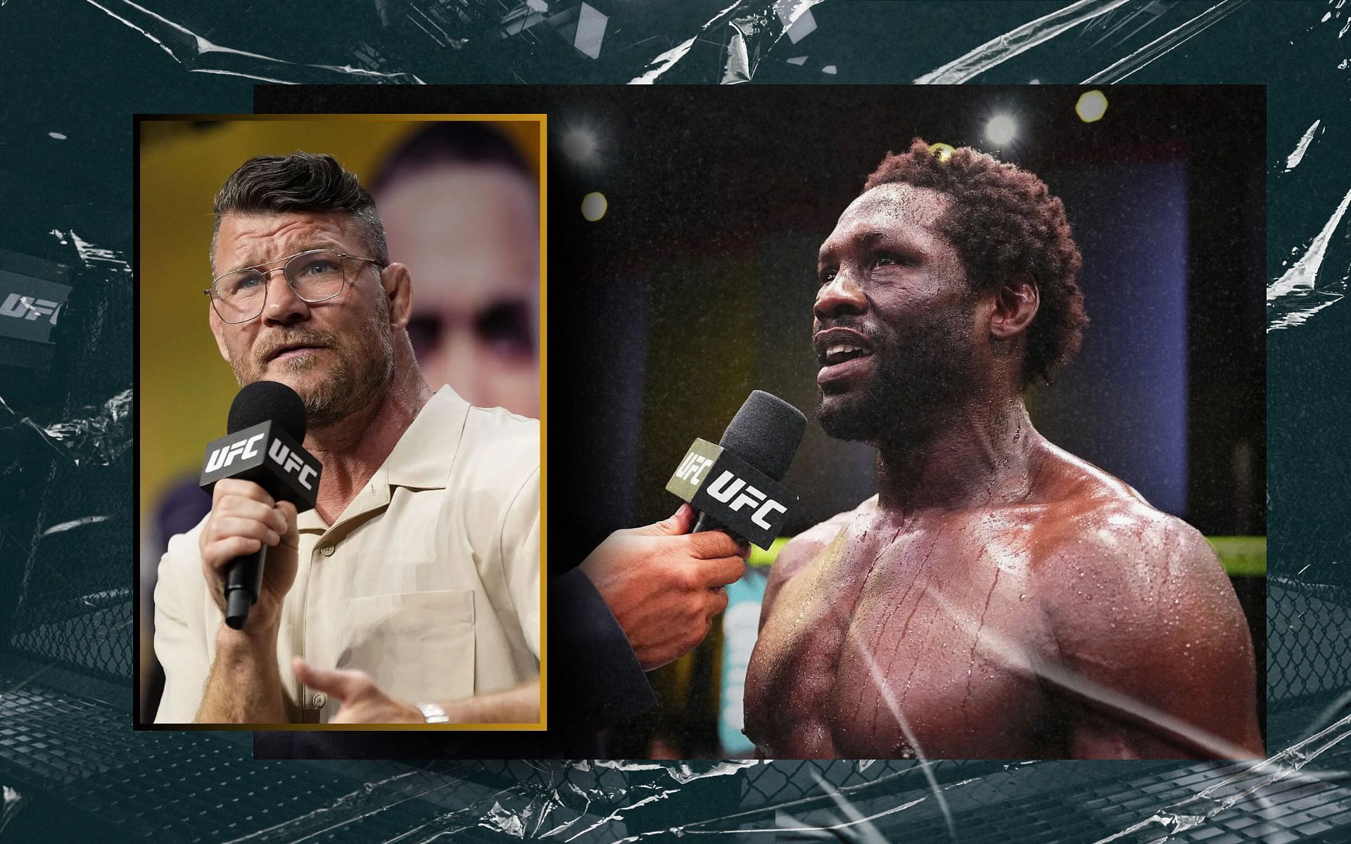 Mchael Bisping (inset) suggests next potential opponent for Jared Cannonier (right). [Images courtesy: Getty Imges]