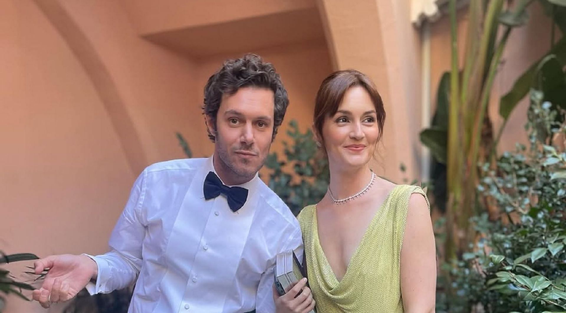 Adam Brody and Leighton Meester (Image via Instagram/@itsmeleighton)