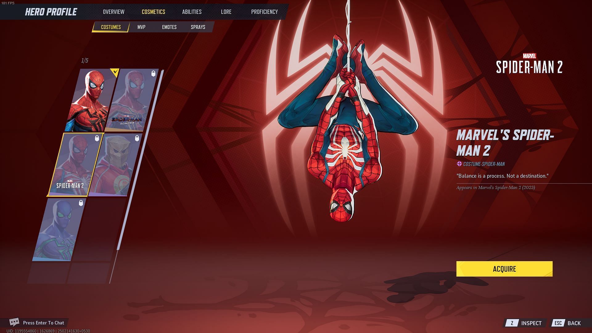 Marvel&#039;s Spide-Man 2 skin (Image via NetEase Games)