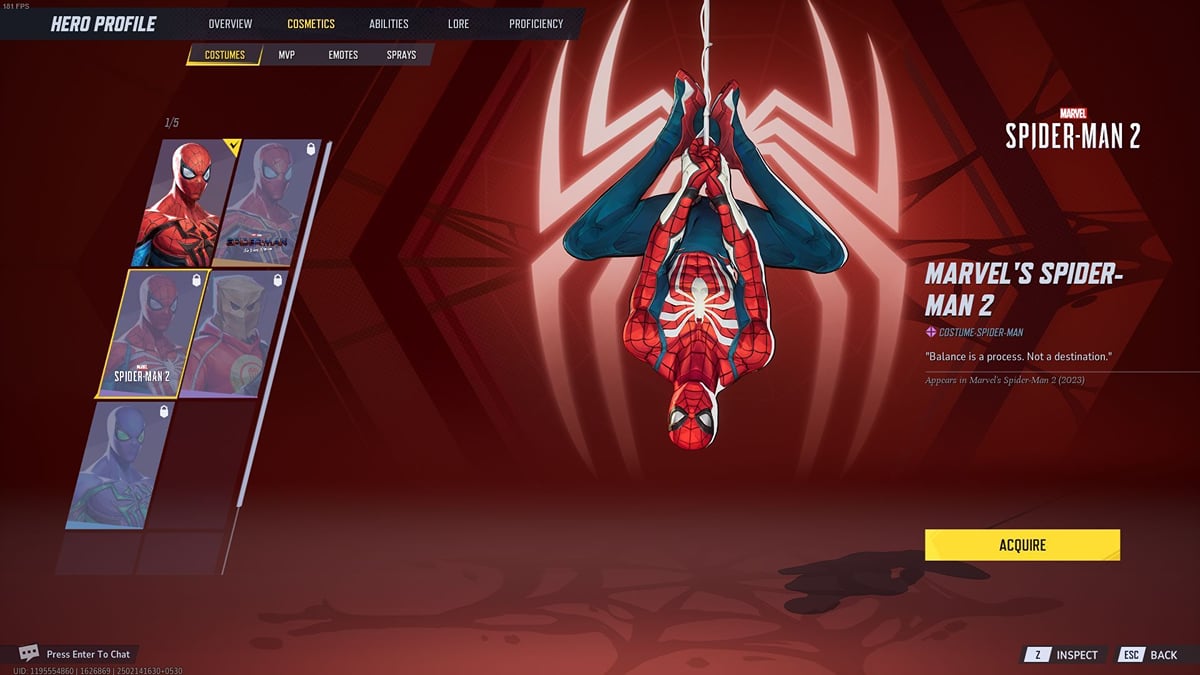 All Marvel Rivals Spider-Man skins: Tier list, prices, and more